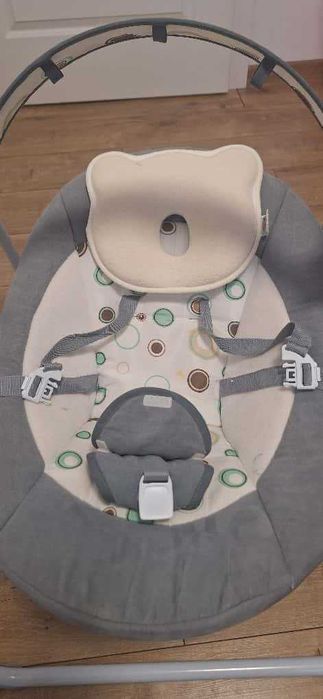 Leagan electric RicoKids cu melodii + Perna contra plagiocefaliei