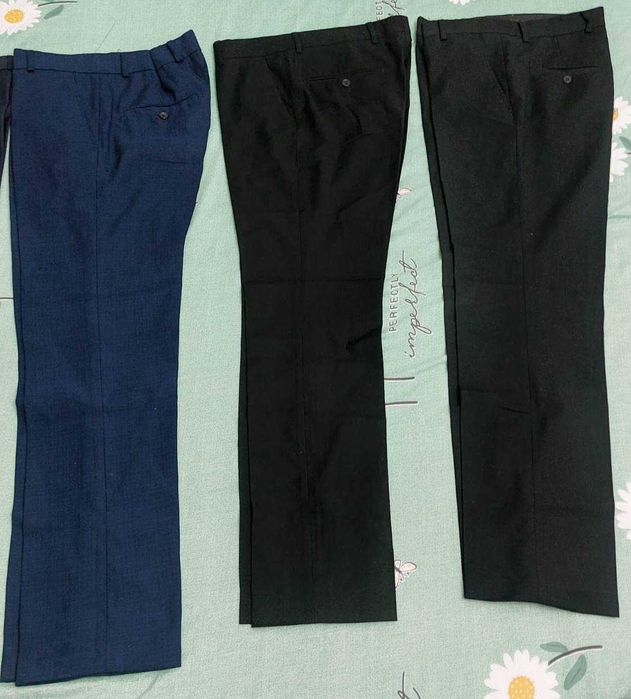 Продам  черный  и синий брюки подростковые