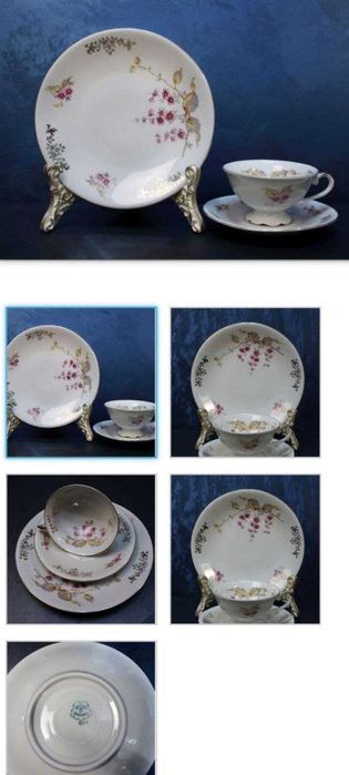 Чайные ТРИО старинных немецких мануфактур.