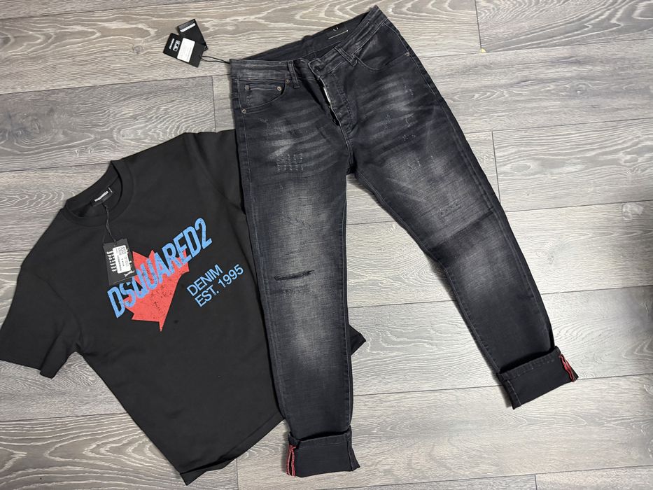 Blugi barbati hugo diesel dsq2  2 piese blugi si tricou