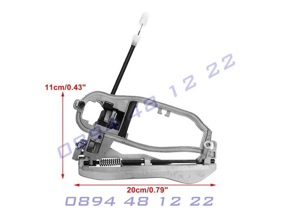 Механизъм Дръжка Външна Брава Жило Основа Врата BMW X5 E53 БМВ Х5 Е53