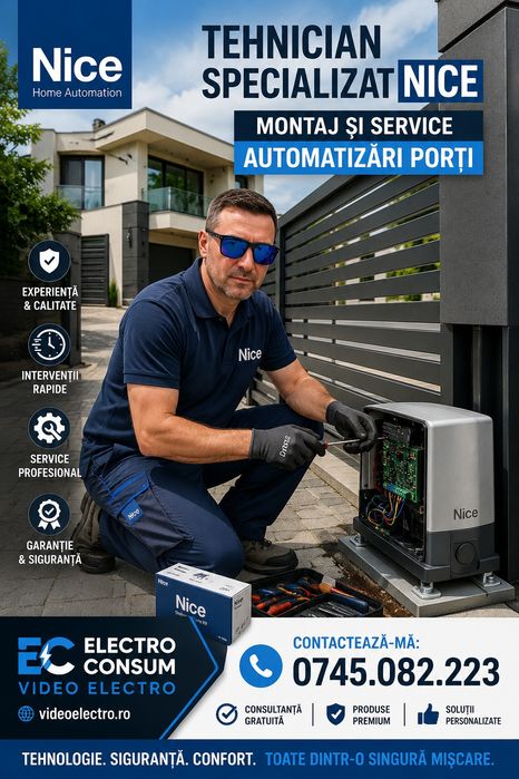 Instalare bariere auto și automatizări porți | Montaj • Service • Mentenanță - montaj bariere auto, motor culisant, automatizare poarta batanta