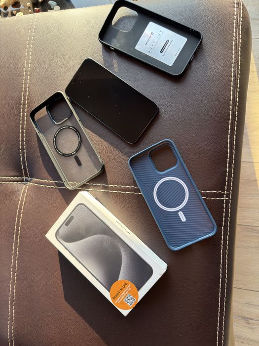 iPhone 15 pro max 512gb Black Titanium impecabil