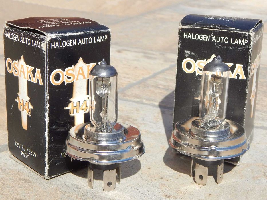 Bec auto halogen H4 12V 60/55W P45T Osaka Japonia cu ambalaj