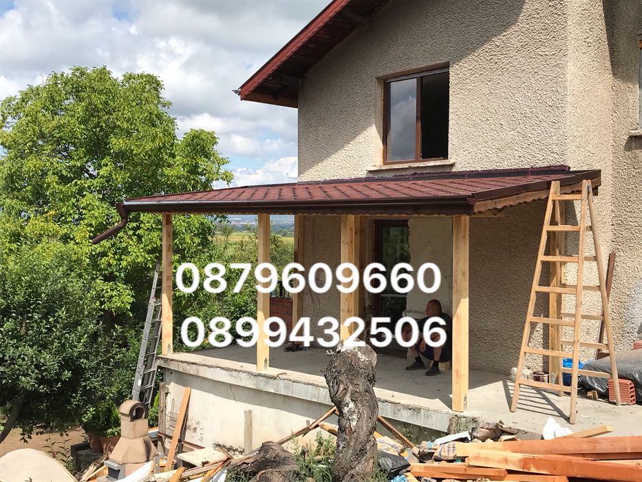 Навеси Дървени  Беседки Тераси Барбекюта Козирки