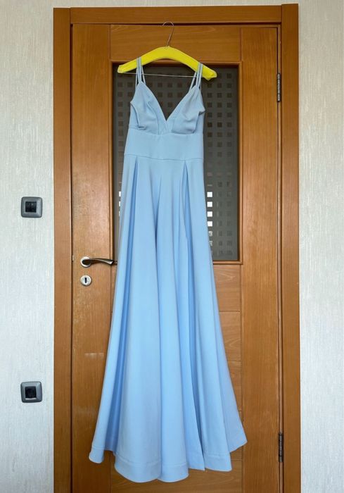 Официална Дълга Синя Рокля
