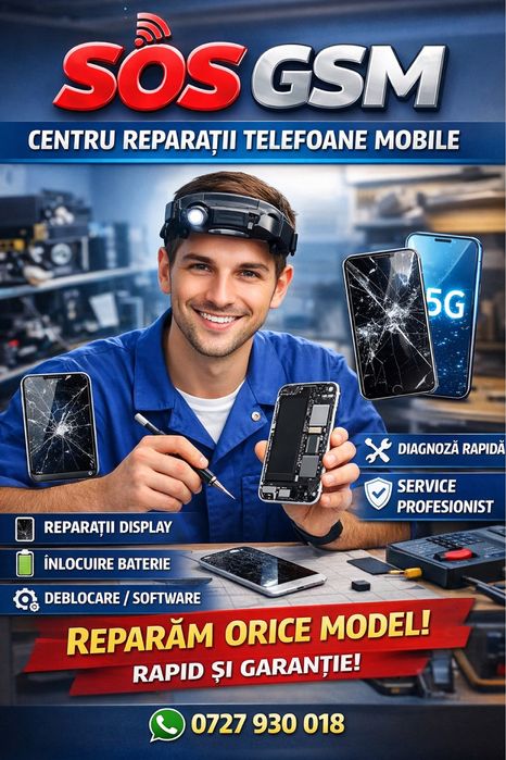 Reparatii Telefoane Samsung/Iphone/Huawei/xiaomi