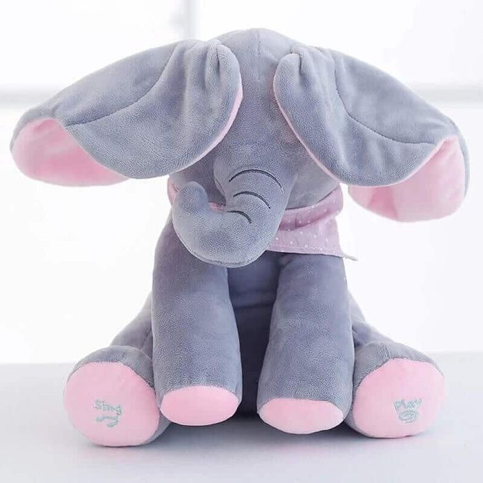 Elefant interactiv din pluș