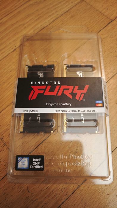 Лаптоп RAM Kingston Fury Impact DDR5 32GB SO-DIMM 6400 MT/s CL 38 XMP