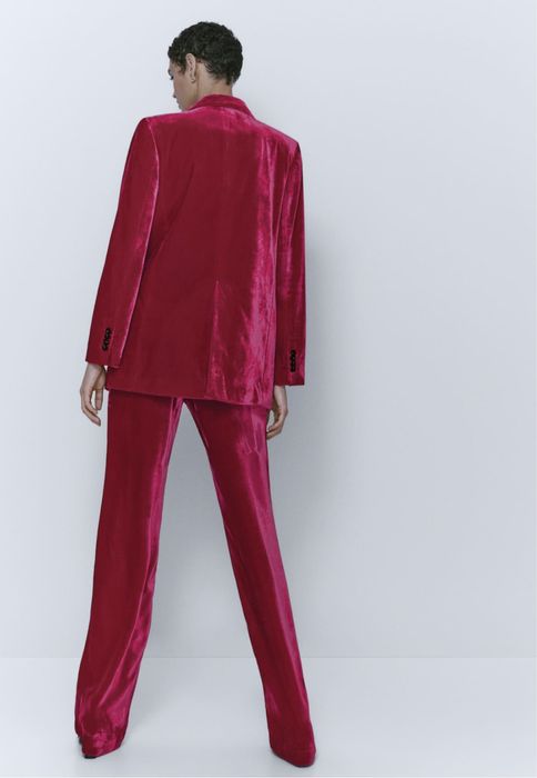 Pantaloni din catifea Massimo Dutti