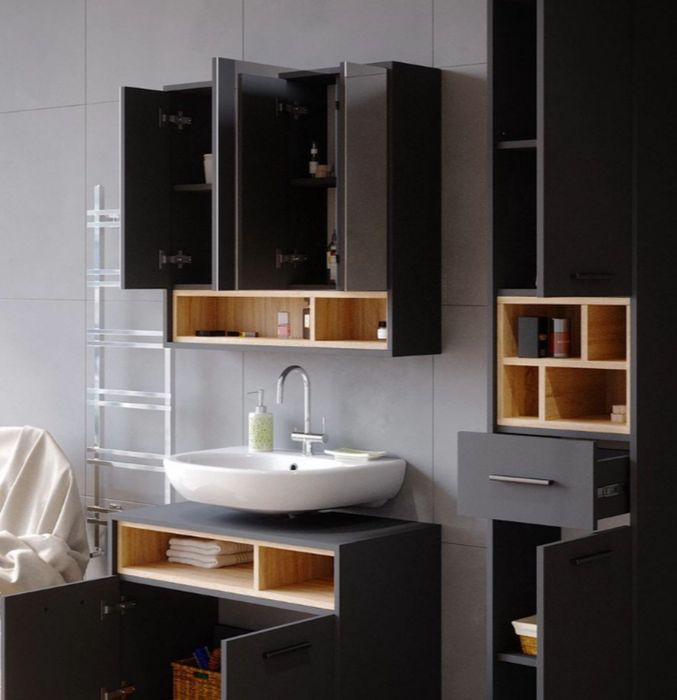 Шкаф за надмивка с огледало Vicco 3567