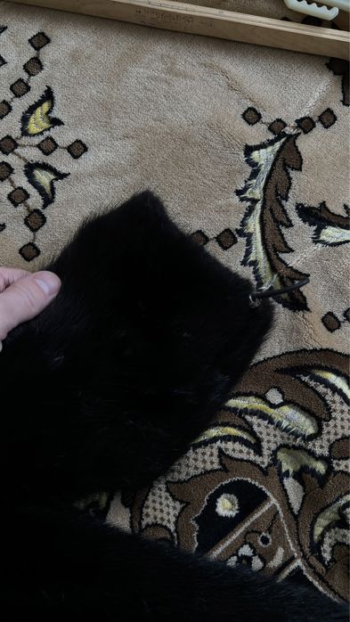 Норковая шуба с капюшоном