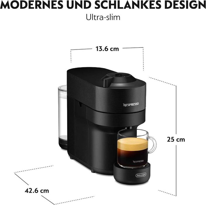 Кафемашина с капсули Nespresso DeLonghi ENV90.BAE Vertuo Pop Black