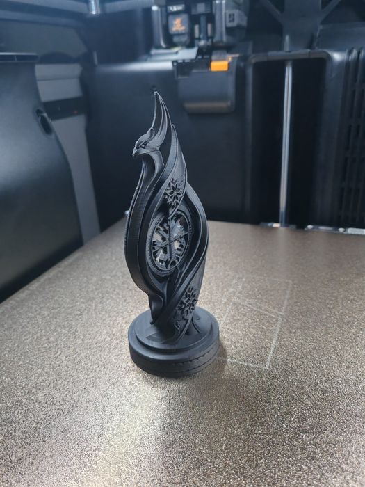 Sculptură Decorativă 3D - Simboluri Tradiționale Românești / Cadou Premium