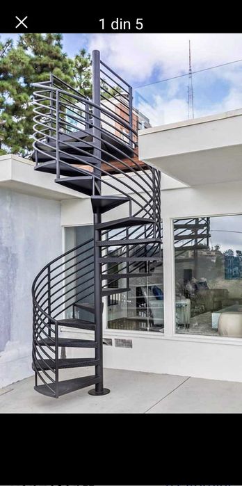 Scari metalice interioare și exterioare
