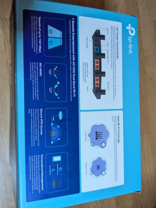 Set trei routere wireless mesh tp-link AC1200 Archer C6U