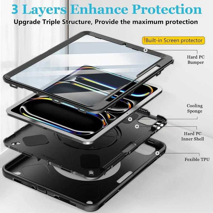 MILITARY Кейс Apple iPad Pro 11 10.5|10.2 air 4|5|6 10.9|2022|2024