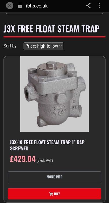 TLV J3X-13A Steam Trap 15mm (1/2”) – Nou