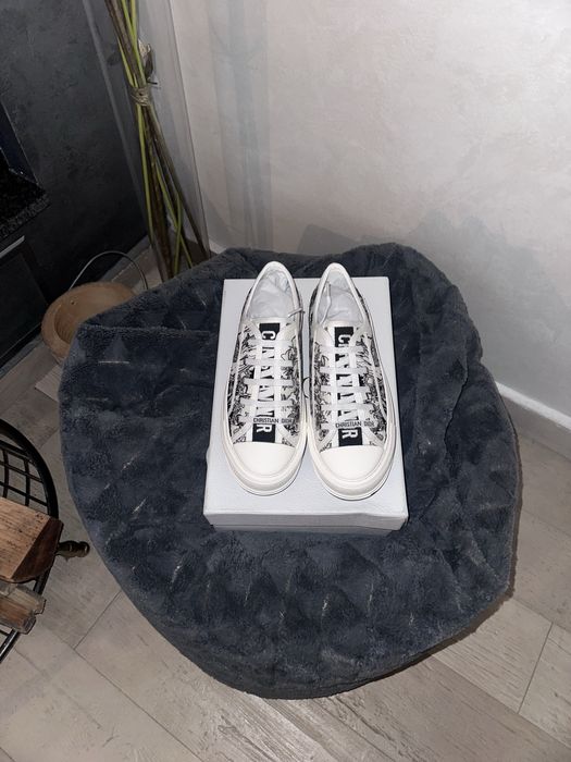 DIOR WalknDior Platform Oblique Embroidered Cotton Toile d’Jouy Voyage