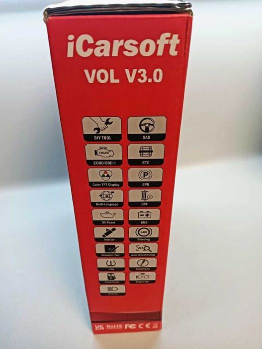 iCarsoft VOL V3.0 VOL Уред за диагностика на кола OBD2 съвместим с Volvo и Saab