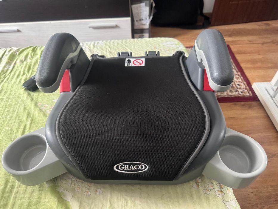 Inaltator auto Graco Midnight Black, 22-36 kg, Negru/Gri