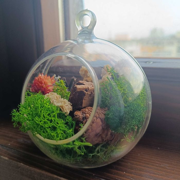 Ръчно изработени картини от скандинавски мъх и естествени материали