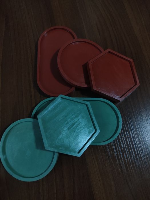 Свечи с подносами новогодние наборы