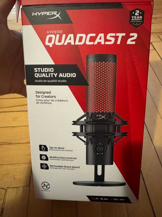 Микрофон HyperX QuadCast 2 черен