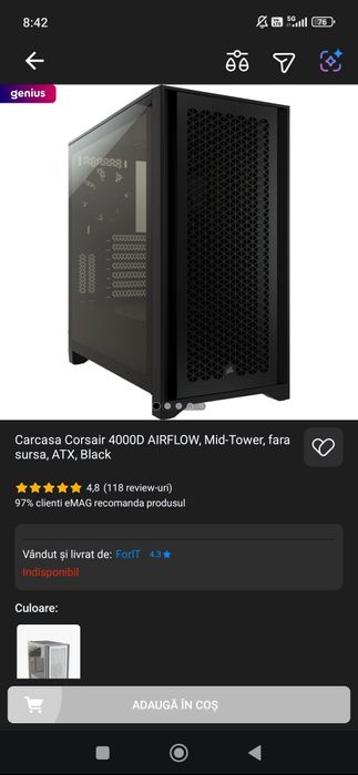 Carcasa corsair  4000D