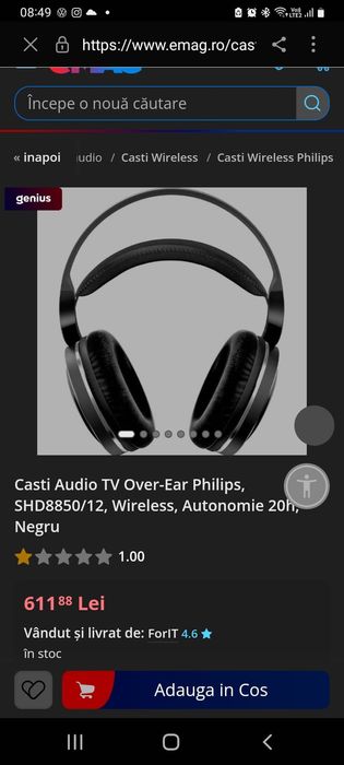 Vand casti audio Philips