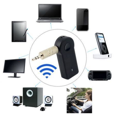 Блутут ресивер и високоговорител за автомобил, Wireless,  3.5mm, Черен