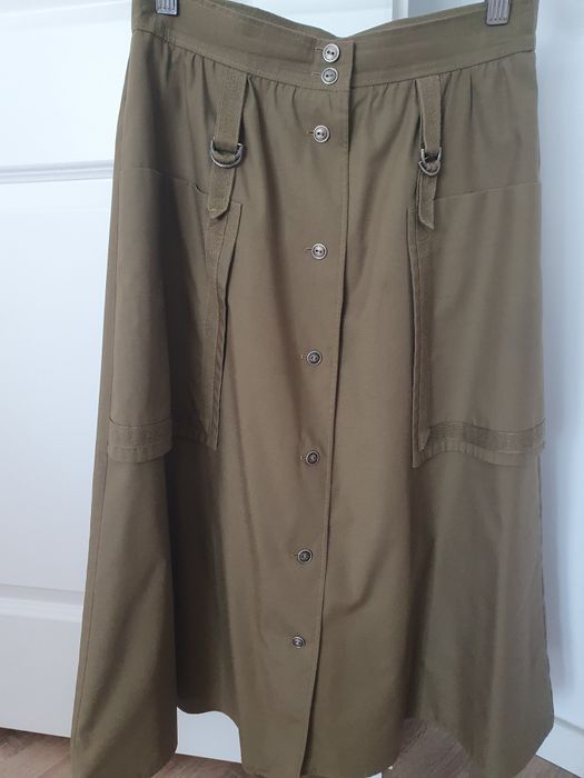 Fustă din lana 100%, material subțire, tip stofa