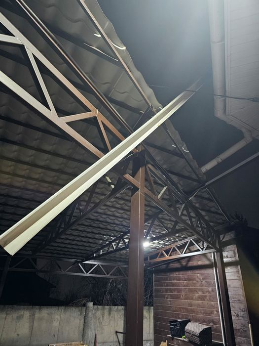 Навесы под ключ с материалам и работа!