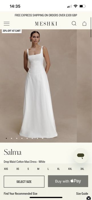 Rochie lunga alba MESHKI