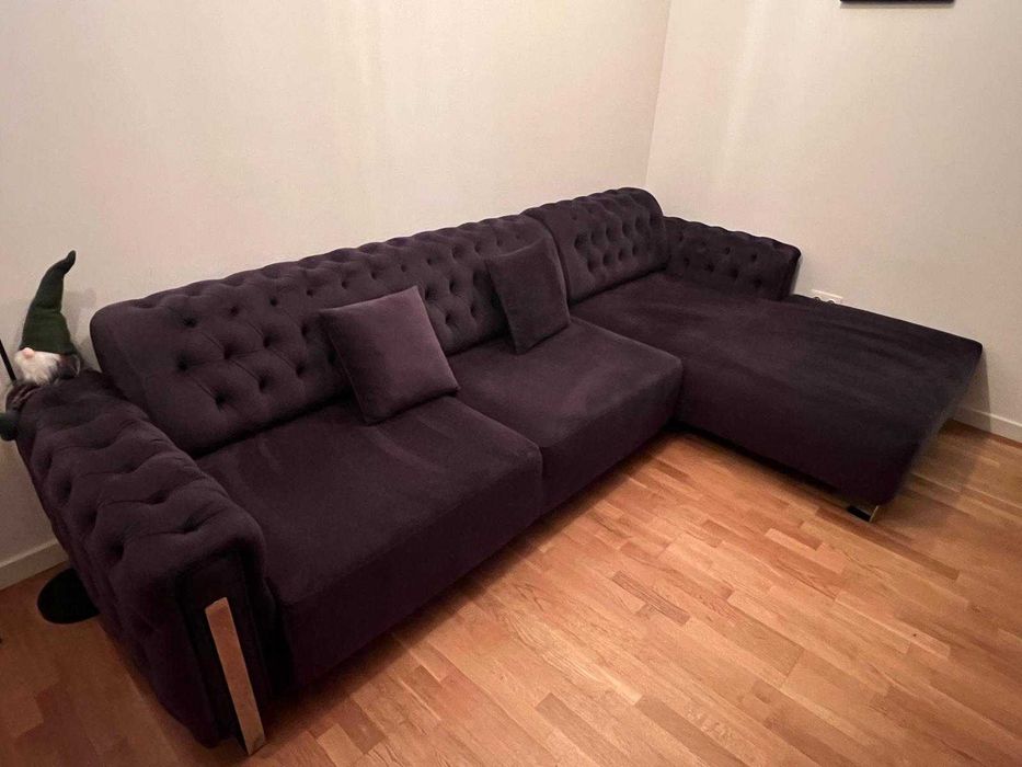 De vanzare Canapea Coltar Extensibila Chesterfield cu motor