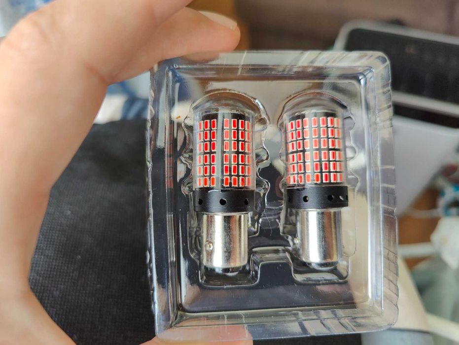 ЛЕД Крушки с Canbus и двойна светлина Стоп/Габарит БЕЗ ГРЕШКИ P21 1156