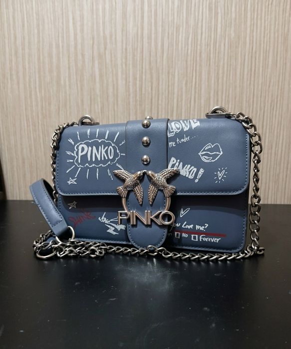 Сумка "PINKO" синего цвета