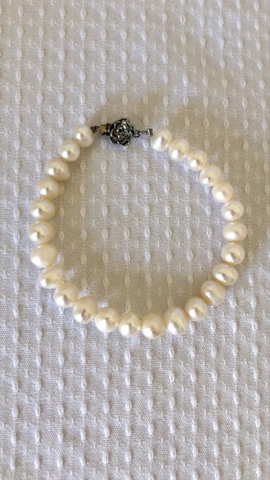 Bratara perle naturale cu inchizatoare din argint
