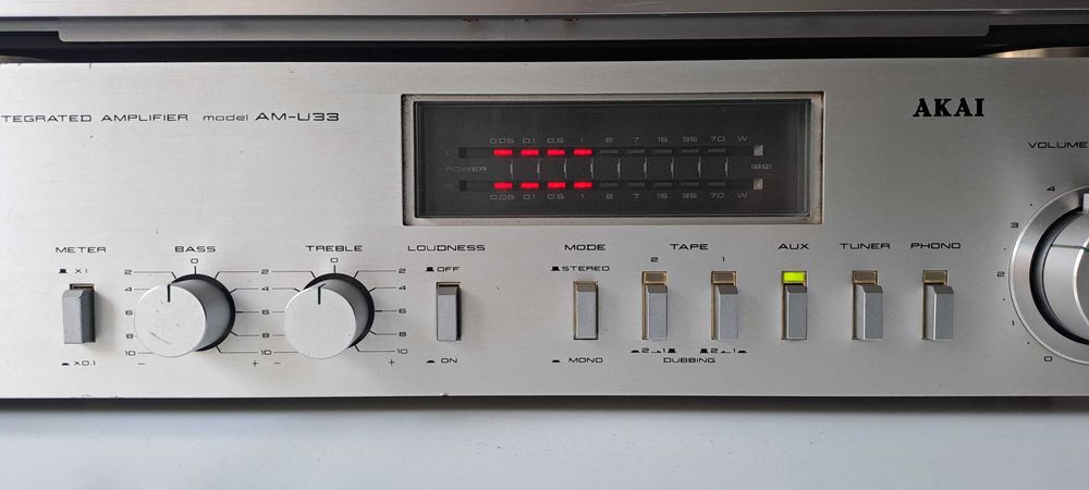 Amplificator Stereo Akai AM-U33 – Revizuit Complet – Vumetru LED – Japan