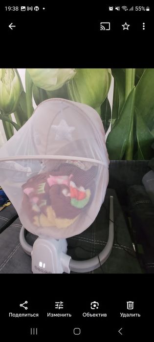 Продам детскую кровать качалку