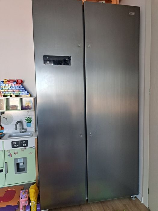 Frigider Side by Side Beko GNO4331XP, No Frost, 436L, Inox