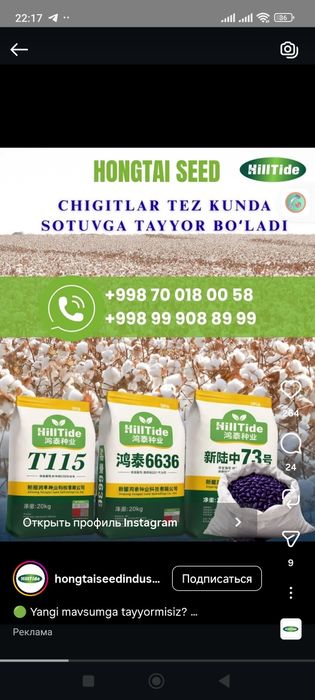 Чигит пахта лоонп