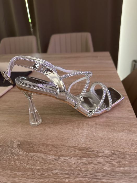 Sandale argintii nunta