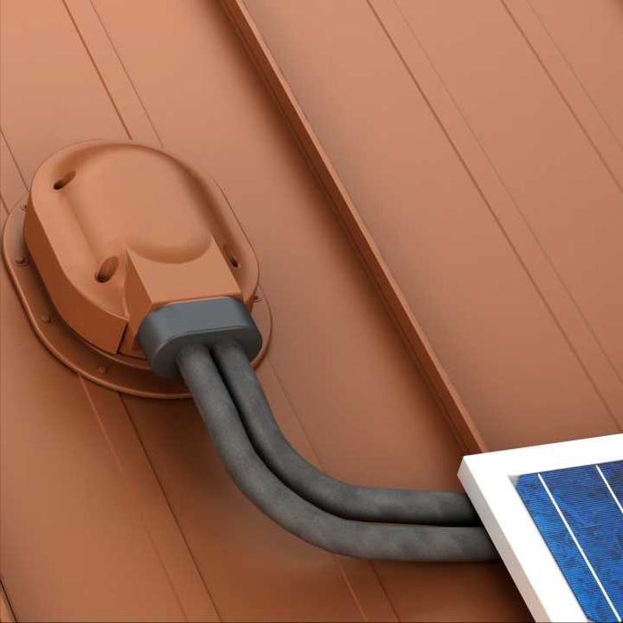 Element trecere conducte panou solar tabla faltuita, click, retropanel