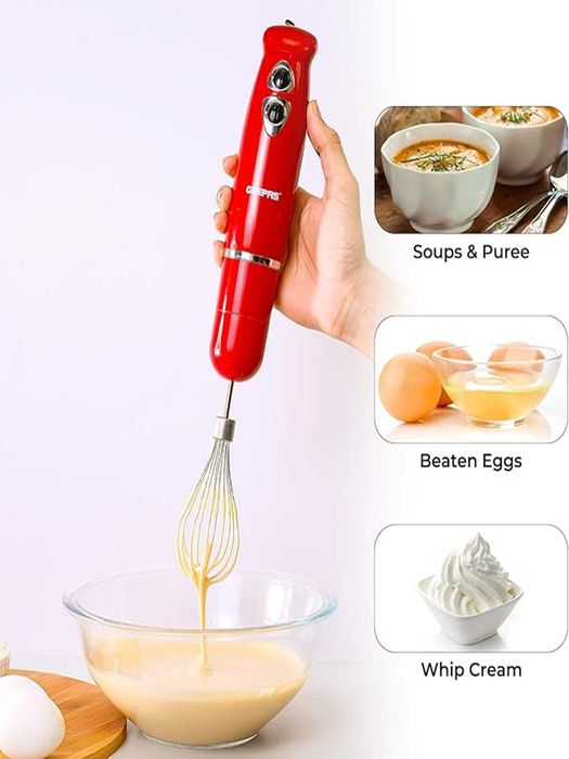 Блендер погружной ручной,чоннер,миксер 3в1 GEEPAS GHB6136