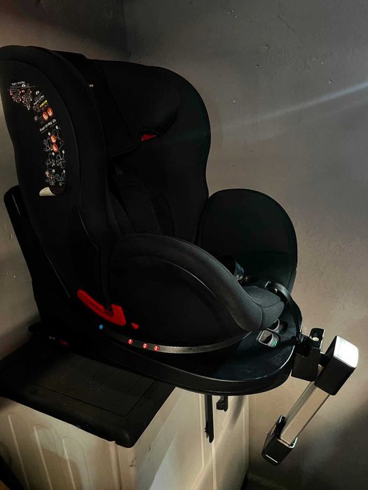 Scaun auto BABY JOLIE PRESTIGE LUXURY IDL Collection picior telescopic 3 grupe 0-36 Kg Tehnologie ISOFIX Rotire 360 Negru