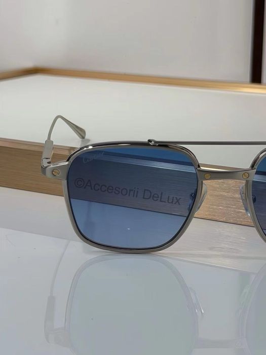 Ochelari de Soare Cartier Polarised CT0610S Noi Full Box  Silver