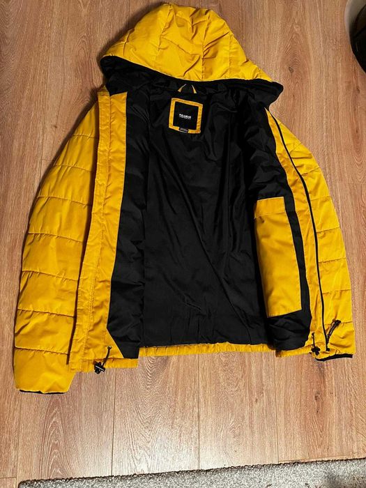 Geacă toamnă-iarnă bărbați Pull & Bear – galben muștar, mărimea M / 38