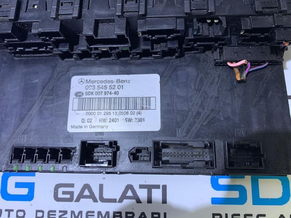 Tablou sigurante Mercedes Clasa C W203 C180 129cp 2001 - 2007 COD : 003 545 52 01 / 0035455201