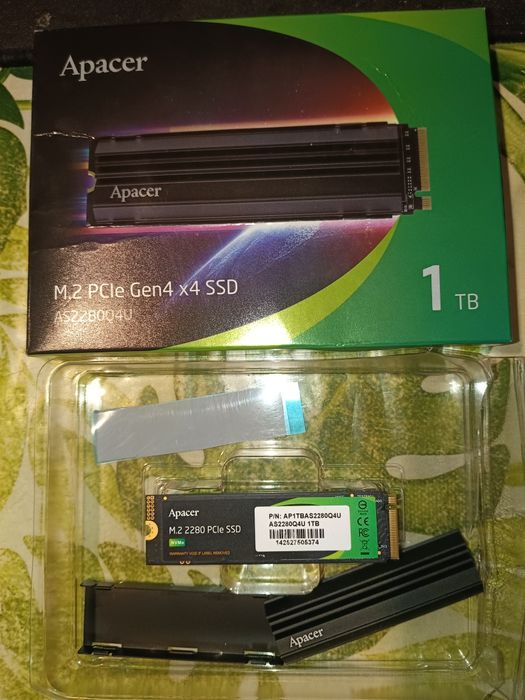 SSD 1Tb Топовый Apacer as2280q4u m2 nvme pci-e